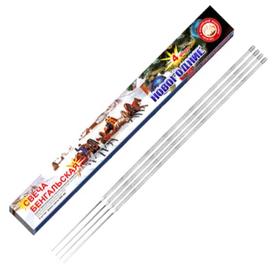 Новогодние 400-4 мм. Бенгальские огни купить в Балтийске | baltijsk.salutsklad.ru